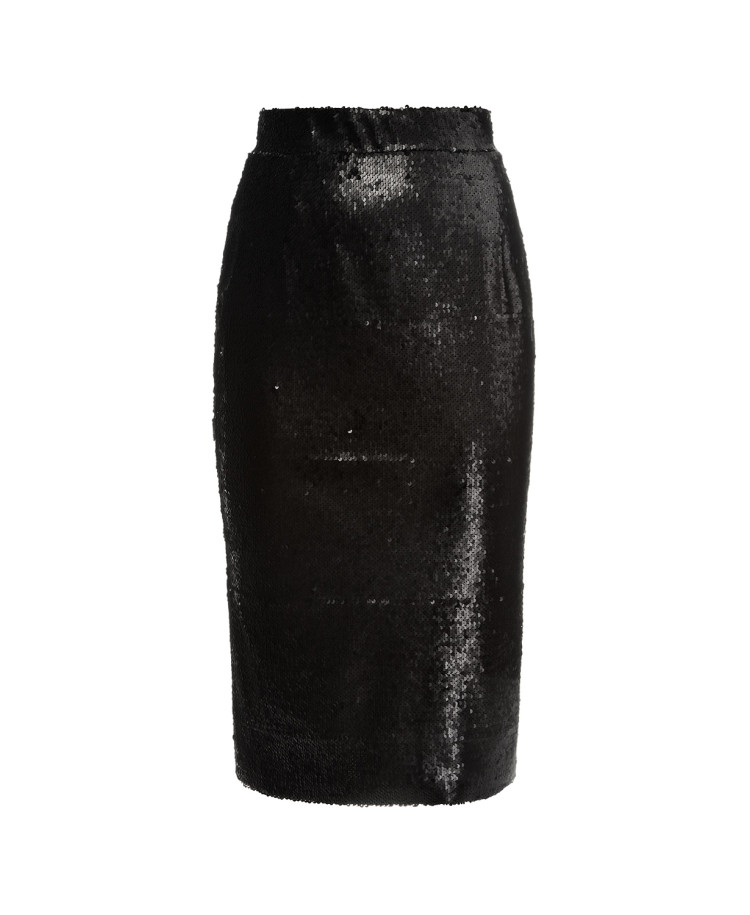 Sequin midi skirt