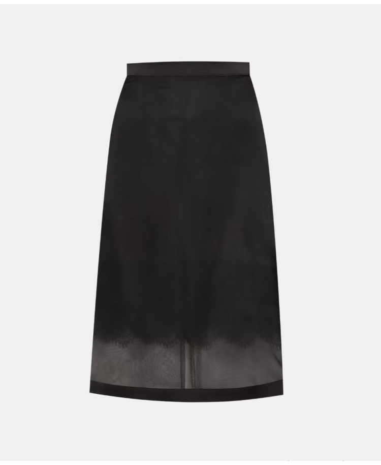 Midi skirt with guipure Midi skirt with guipure