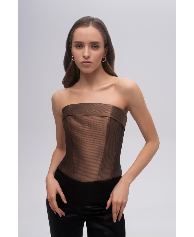 Lace-up corset