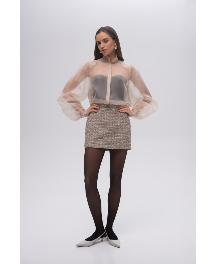 Tweed short skirt Tweed short skirt